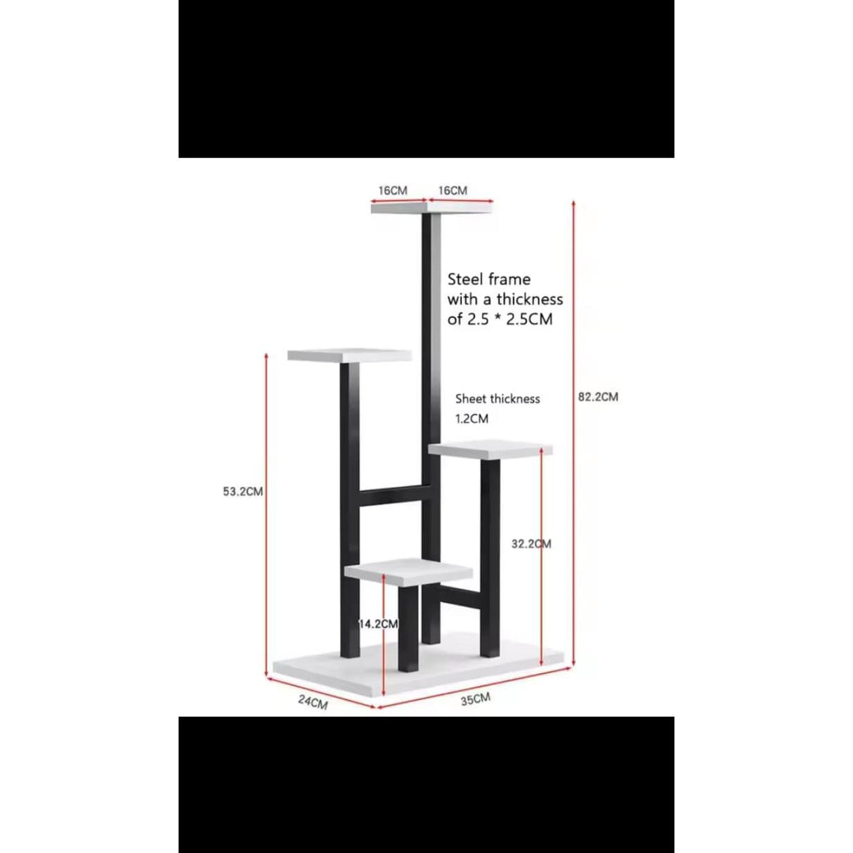 Luxurious Flower Stand Elegant Metal Display Shelf for Home Décor