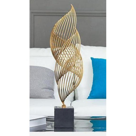 Luxurious Home 46cm tall metal spiral design Decoration Accessory