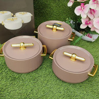 Luxurious Insulated Hotpots 1L, 2L & 3.5L Set with Magnetic Lids & Smooth Finish Thermoses