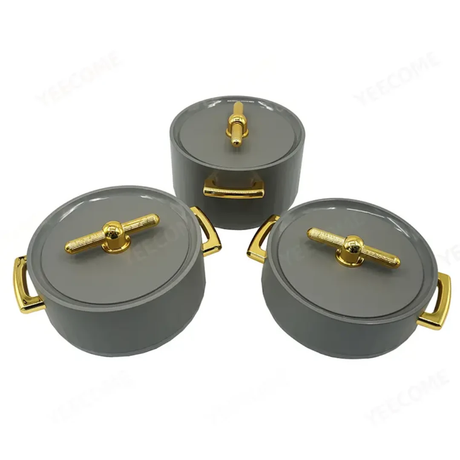 Luxurious Insulated Hotpots 1L, 2L & 3.5L Set with Magnetic Lids & Smooth Finish Thermoses