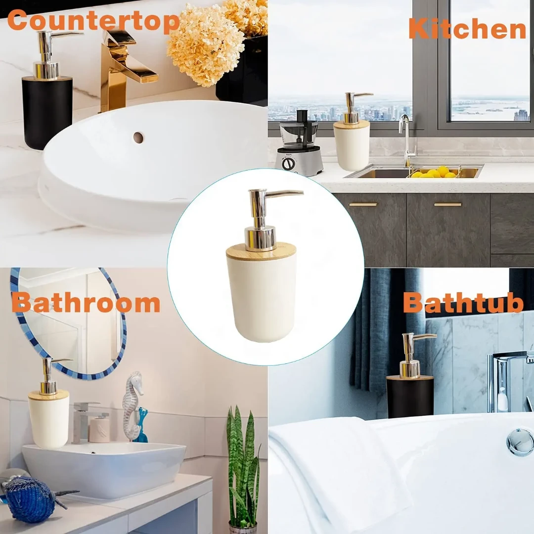 Luxury 500ml Refillable Soap Dispenser Matte Black or White Soap & Lotion Dispensers