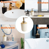 Luxury 500ml Refillable Soap Dispenser Matte Black or White Soap & Lotion Dispensers