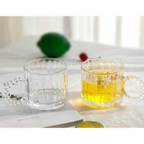 Luxury Borosilicate Glass Cup with Pearl Like Handle 300ml, Elegant and Heat Resistant|Tea Cup tableware Coffee & Tea Cups