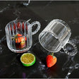 Luxury Borosilicate Glass Cup with Pearl Like Handle 300ml, Elegant and Heat Resistant|Tea Cup tableware Coffee & Tea Cups