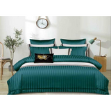 Luxury Cotton Satin Striped Duvet Cover Set Soft, Elegant & Breathable