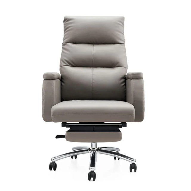 Luxury Executive Reclining Office Chair with Footrest and Wheels – Ergonomic Design