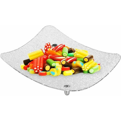Luxury Fruit and Snack Tray Thick Acrylic Multi Use Table Tray with Smooth Edge Design, Durable and Practical