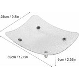Luxury Fruit and Snack Tray Thick Acrylic Multi Use Table Tray with Smooth Edge Design, Durable and Practical