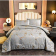 Luxury Gold Marble Texture Foil Style Duvet Cover Set | 6x6 & 6x7 Sizes | High Quality Fabric | Includes Bedsheet & 2 Pillowcases