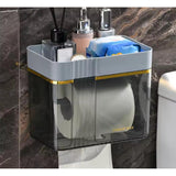 Luxury Gold Plated Wall Mounted Tissue Box | Elegant Bathroom & Home Tissue Dispenser