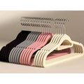 Luxury Velvet Anti-Slip Clothes Hangers – 10pcs with Silver Hook (41.5cm) Hangers & Hooks Hangers
