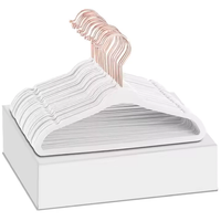Luxury Velvet Premium Rose Gold Antislip Hangers 10pc Pack Closet Organizer Hangers