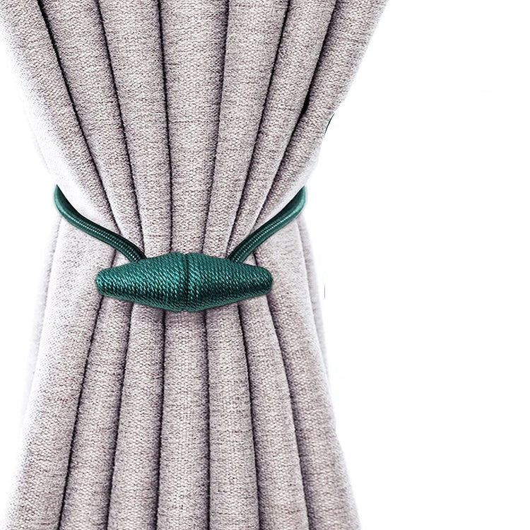 Magnetic Curtain Tiebacks 2pcs Handmade Decorative Drapes Weave Holdbacks