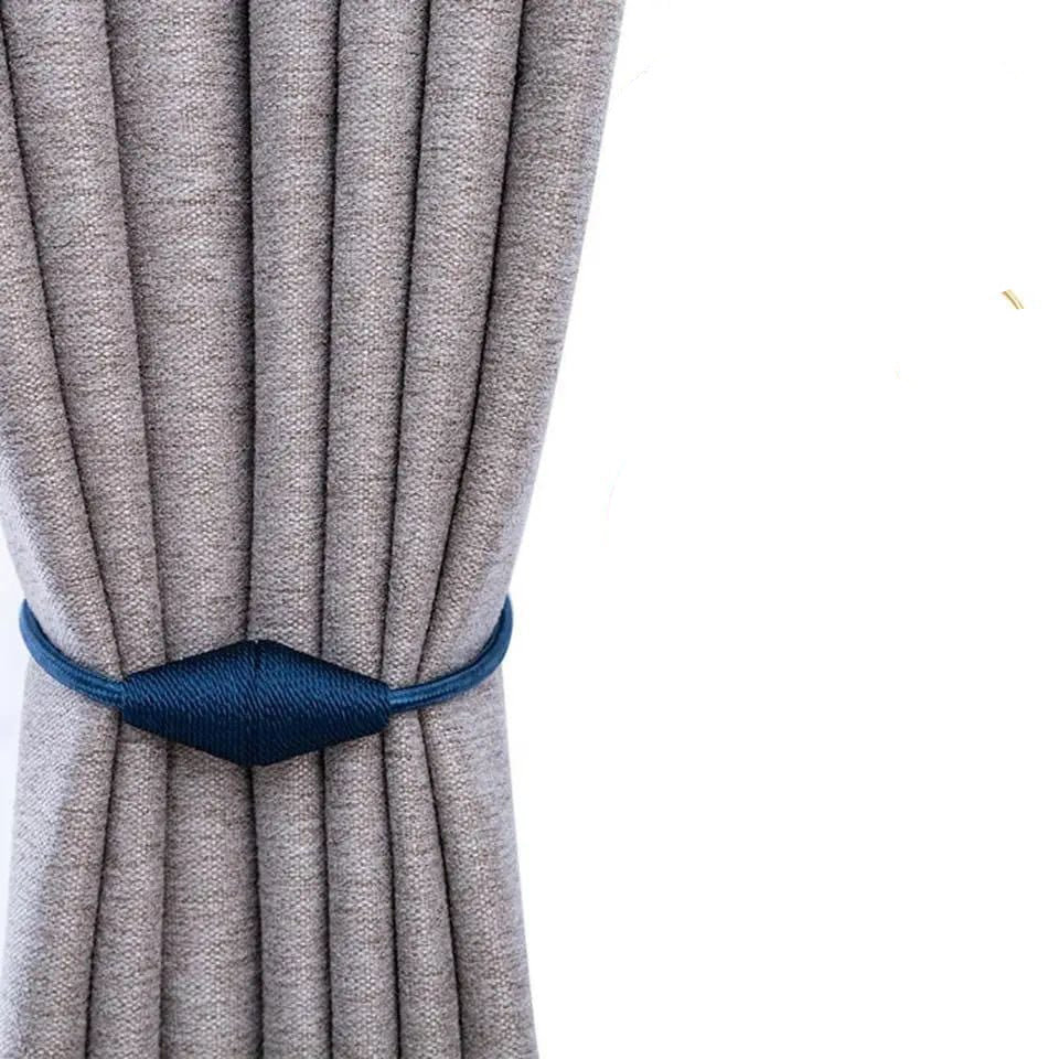 Magnetic Curtain Tiebacks 2pcs Handmade Decorative Drapes Weave Holdbacks