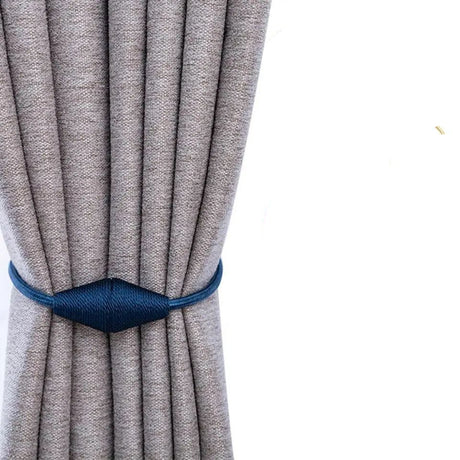Magnetic Curtain Tiebacks 2pcs Handmade Decorative Drapes Weave Holdbacks