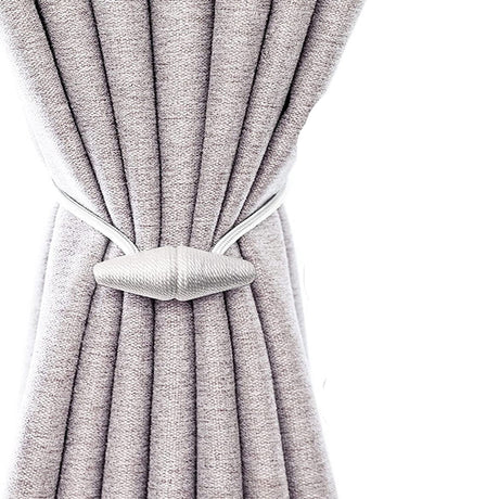 Magnetic Curtain Tiebacks 2pcs Handmade Decorative Drapes Weave Holdbacks