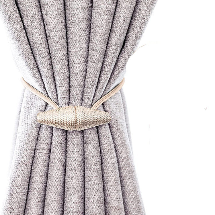 Magnetic Curtain Tiebacks 2pcs Handmade Decorative Drapes Weave Holdbacks