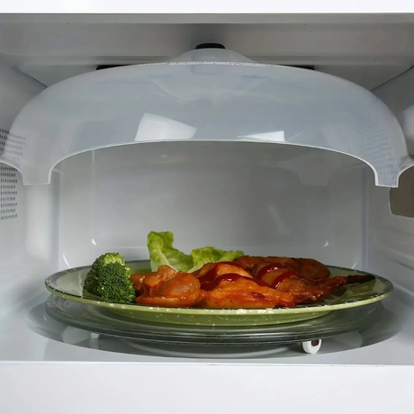 Magnetic Microwave Food Cover – Oil Proof with Ventilation