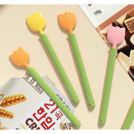Magnetic Tulip Fridge Food Storage Clips | Reusable Folding Sealer for Snacks and Food Bags Small Kitchen Appliances Kitchen Organizers
