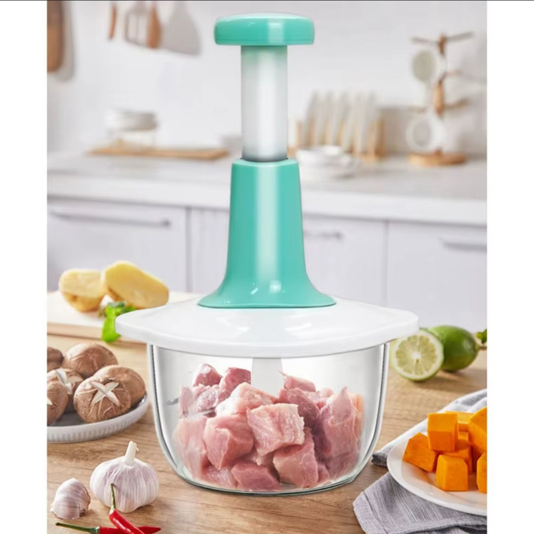 Manual Food Chopper | Hand Powered Vegetable & Fruit Cutter