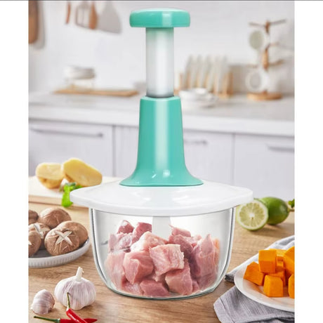 Manual Food Chopper | Hand Powered Vegetable & Fruit Cutter