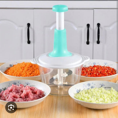 Manual Food Chopper | Hand Powered Vegetable & Fruit Cutter