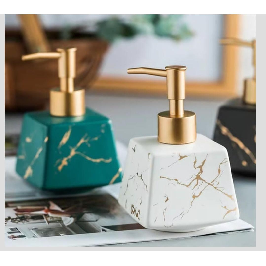 Marble Classy Ceramic 270ml Soap Dispenser