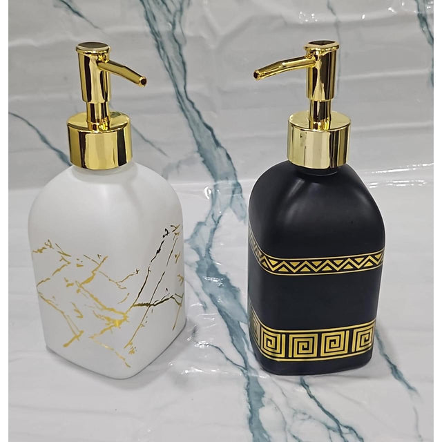 Marble Gucci 360ml Glass Soap Dispenser/Lotion Available in White and Grey Marble