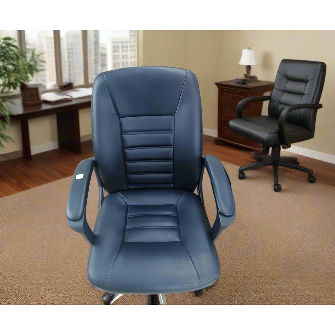 Medium Back Leather Executive Office Chair – Ergonomic Design with Adjustable Features | Office Features | Multifunctional | Executive Offices | Home Office | Conference Rooms
