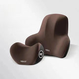 Memory Foam Lumbar and Head Support Car Seat Supporter Set of 2