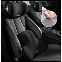 Memory Foam Lumbar and Head Support Car Seat Supporter Set of 2 Car accessories Back & Lumbar Support Cushions