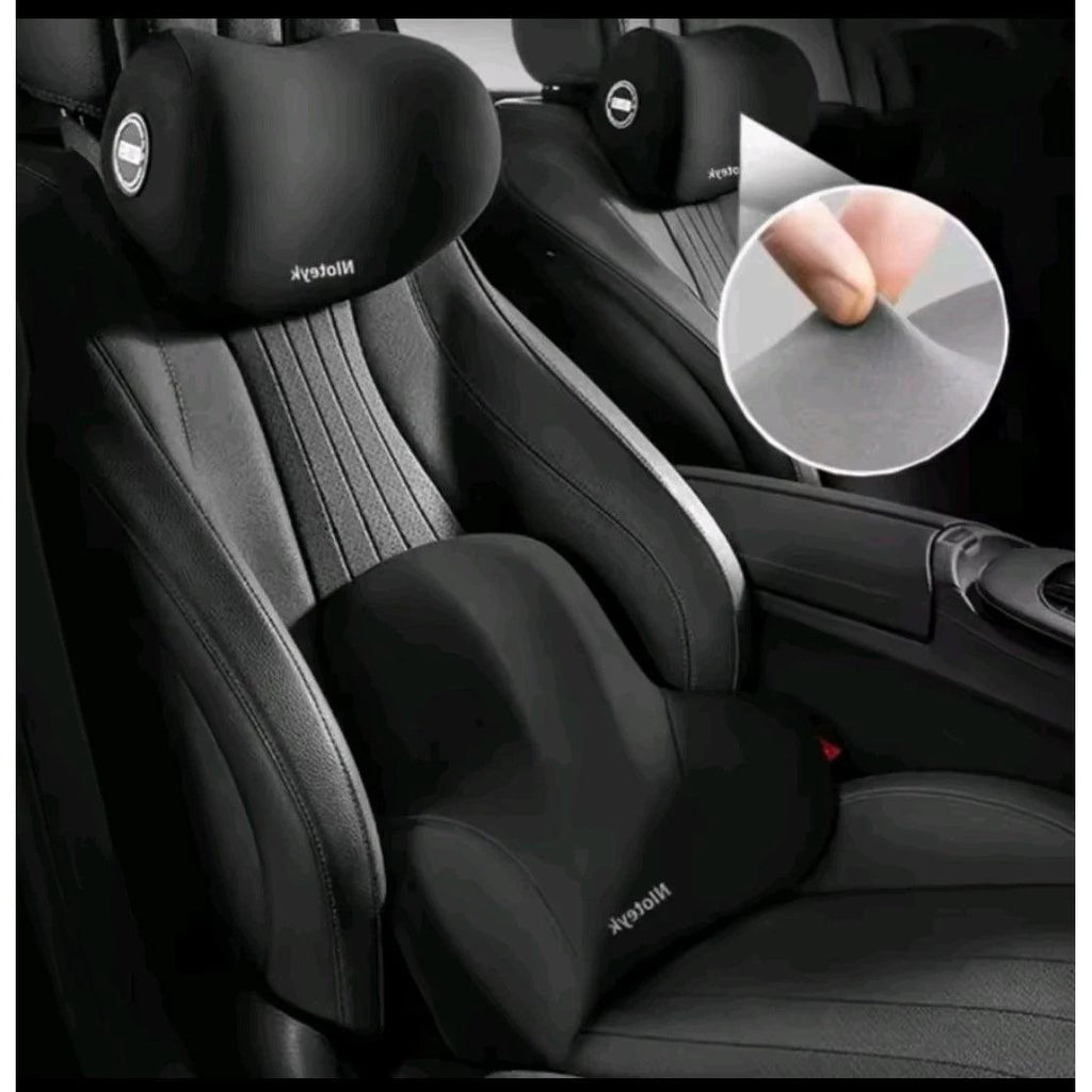 Memory Foam Lumbar and Head Support Car Seat Supporter Set of 2 Car accessories Back & Lumbar Support Cushions