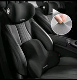 Memory Foam Lumbar and Head Support Car Seat Supporter Set of 2