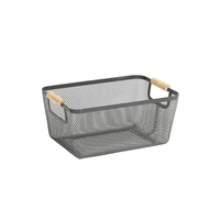 Metal Mesh Basket – Spacious Wire Storage for Shelves and Bathroom Organization Storage Organization Household Storage Containers