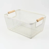 Metal Mesh Basket – Spacious Wire Storage for Shelves and Bathroom Organization Storage Organization Household Storage Containers