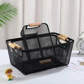 Metal Mesh Basket – Spacious Wire Storage for Shelves and Bathroom Organization Storage Organization Household Storage Containers