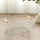 Metal Wire Storage Basket with Handle Size 24 cm X 13 cm X 17 cm Storage and organization Storage Hooks & Racks