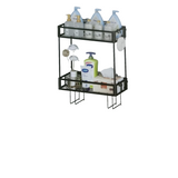 Metallic 2 Layer Over Toilet Storage Shelf Bathroom Organizer