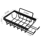 Metallic Adhesive Soap Holders Black Sleek Bathroom Accessory Bathroom organiser Soap Dishes & Holders