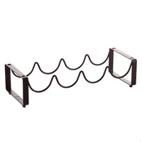 Metallic Carbon 4-Slot Wine Holder Tan Brown Wine holder Wine Bottle Holders