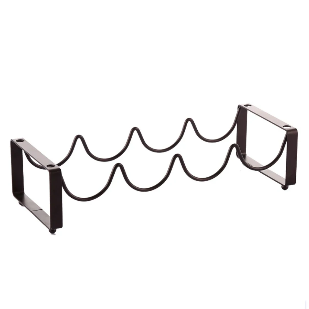 Metallic Carbon 4-Slot Wine Holder Tan Brown Wine holder Wine Bottle Holders