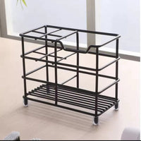 Metallic Multipurpose Organizer for Toothbrush and Toothpaste – Black Storage & Organization