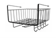 Metallic Under Shelf Rack Black Space-Saving Kitchen Organizer
