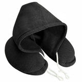 Microfiber Memory Foam Travel Neck Pillow with Hoodie
