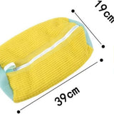 Microfiber Shoe Washing Machine Bag – Anti-Deformation Chenille Laundry Pouch