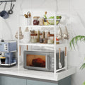 Microwave Shelf Condiment Organizer – Multi-Layer Kitchen Countertop Storage Rack Kitchen Counter & Beverage Station Organizers
