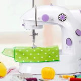 Mini Sewing Machine with Light, Cutter, and Foot Pedal – Portable Home Sewing Tool