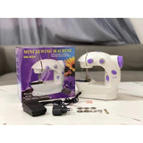 Mini Sewing Machine with Light, Cutter, and Foot Pedal – Portable Home Sewing Tool