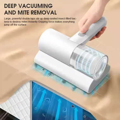 Mite Removal Machine Handheld Vacuum Cleaner 10kPA UV Cordless Cleaner for Carpet, Bed, Sofa & Pillow