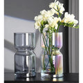 Modern Creative Dark Glass Vase 35cm Elegant Decorative Vase for Home Decor Living Room Decor Vases